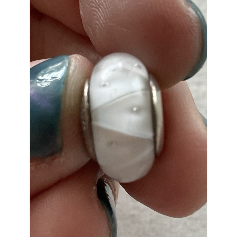Pandora White Looking Glass charm ALE 925 Sterling Silver